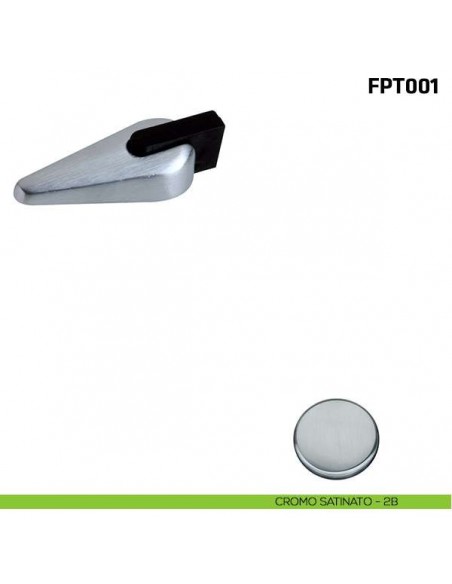 Fermaporta a pavimento FPT001 Comit cromo satinato