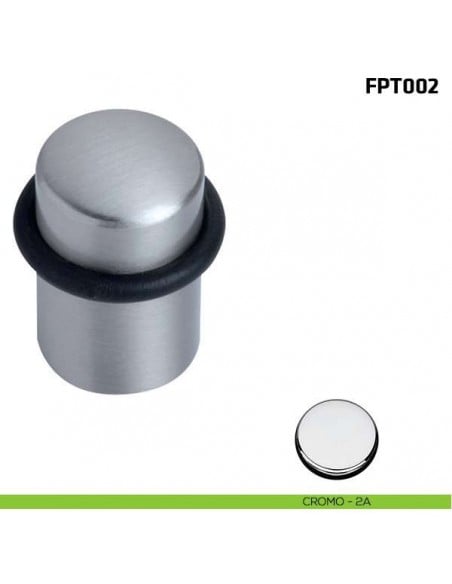 Fermaporta a pavimento FPT002 Comit cromo lucido