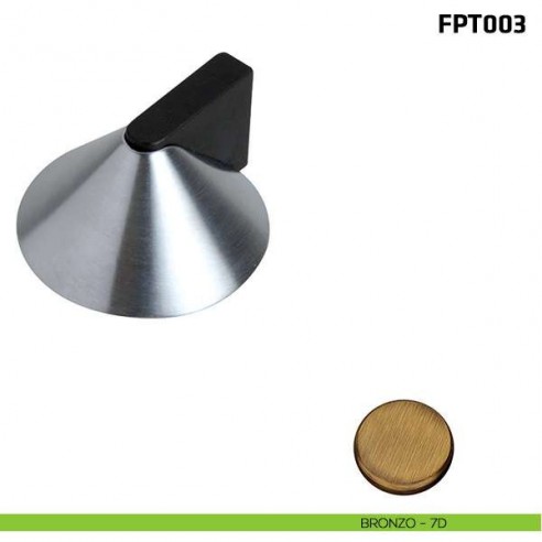 Fermaporta a pavimento FPT003 Comit bronzo
