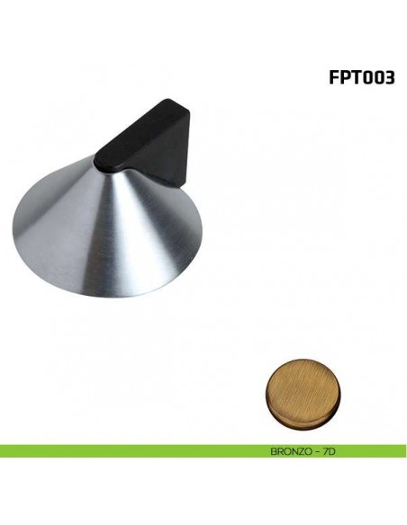 Fermaporta a pavimento FPT003 Comit bronzo