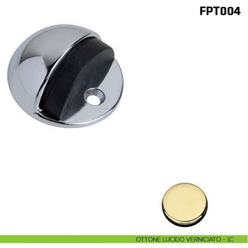 Fermaporta a pavimento FPT004 Comit ottone lucido verniciato