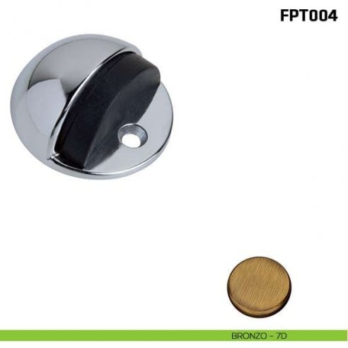 Fermaporta a pavimento FPT004 Comit bronzo