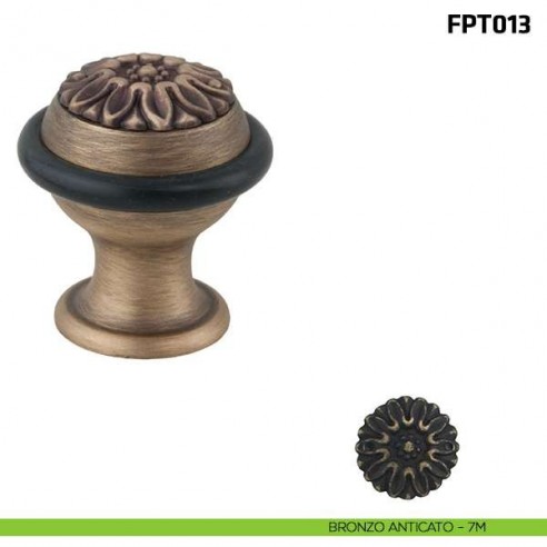 Fermaporta a pavimento FPT013 Comit bronzo anticato
