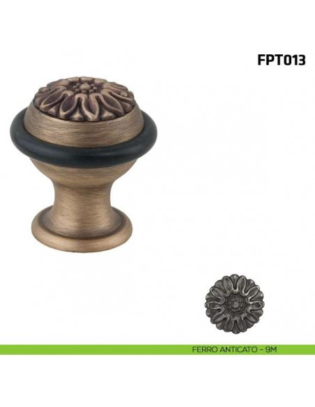 Fermaporta a pavimento FPT013 Comit ferro anticato