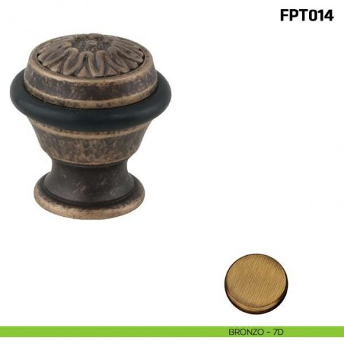 Fermaporta a pavimento FPT014 Comit bronzo