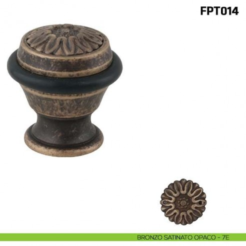 Fermaporta a pavimento FPT014 Comit bronzo satinato opaco