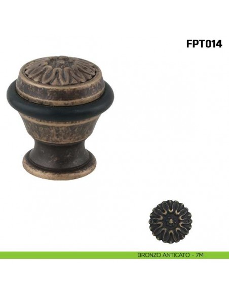Fermaporta a pavimento FPT014 Comit bronzo anticato