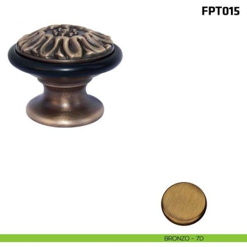 Fermaporta a pavimento FPT015 Comit bronzo
