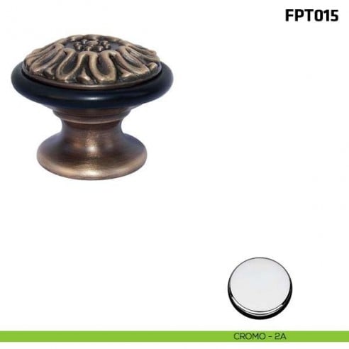 Fermaporta a pavimento FPT015 Comit cromo lucido