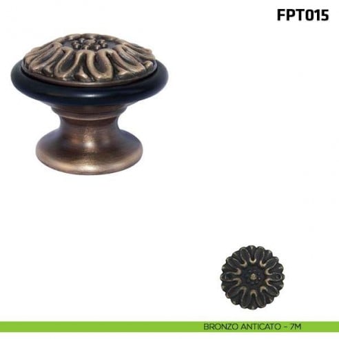Fermaporta a pavimento FPT015 Comit bronzo anticato