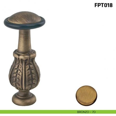 Fermaporta a pavimento FPT018 Comit bronzo