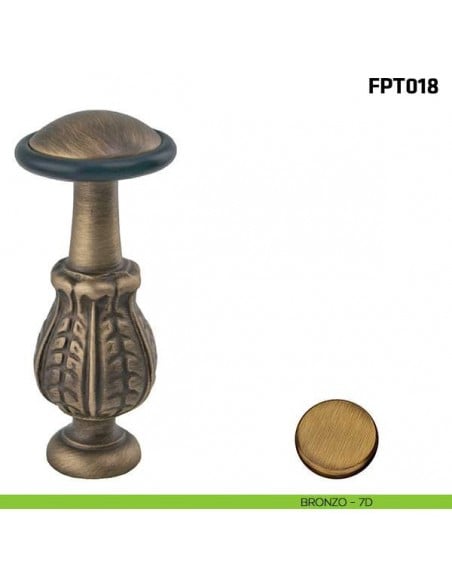Fermaporta a pavimento FPT018 Comit bronzo