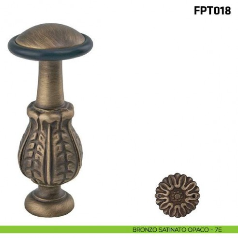 Fermaporta a pavimento FPT018 Comit bronzo satinato opaco