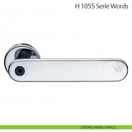 Maniglia per porta H 1055 Words Valli & Valli con rosetta fine 2