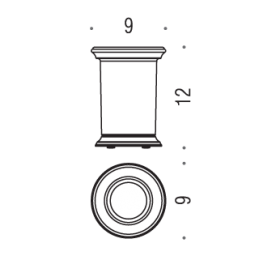 Porta bicchiere d'appoggio Colombo Design serie Positano 2