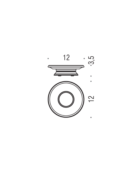 Porta sapone d'appoggio Colombo Design serie Positano disegno