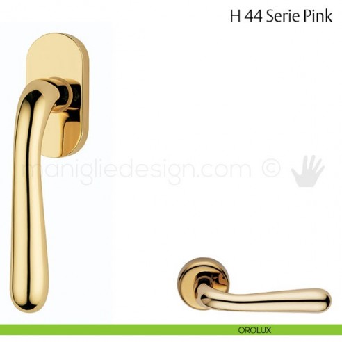 Maniglia per finestra martellina DK H 44 Pink Valli & Valli orolux