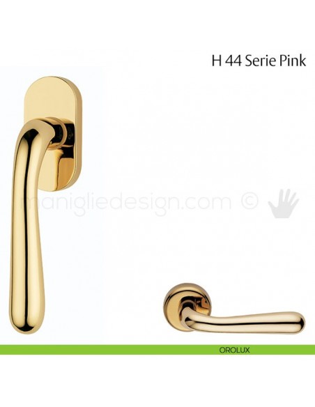 Maniglia per finestra martellina DK H 44 Pink Valli & Valli orolux