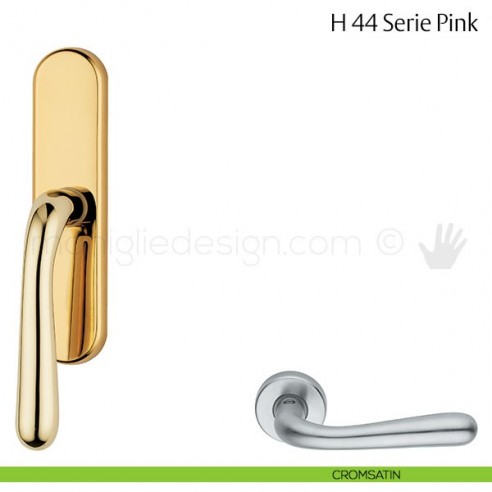 Maniglia per finestra cremonese H 44 Pink VCasa Valli & Valli cromsatin