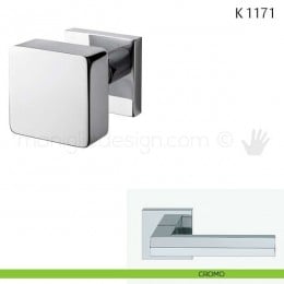 Pomolo per porta K 1171 girevole Valli & Valli con rosetta fine 2