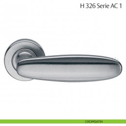 Maniglia per porta H 326 AC 1 Fusital con rosetta fine 2
