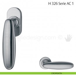 Maniglia per finestra martellina DK H 326 AC 1 Fusital con rosetta fine 2