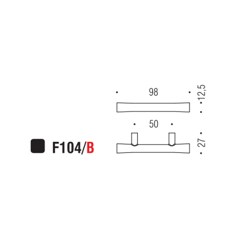 Maniglia per mobile F104 Formae B