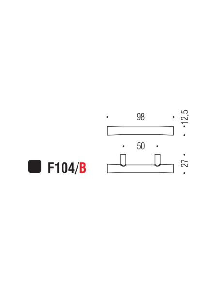 Maniglia per mobile F104 Formae B