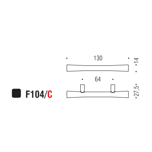 Maniglia per mobile F104 Formae C