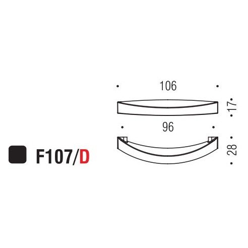Maniglia per mobile F107 Formae D