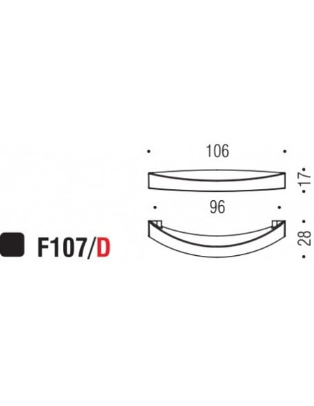 Maniglia per mobile F107 Formae D
