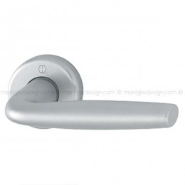 Maniglia per porta Milos Hoppe alluminio satinato