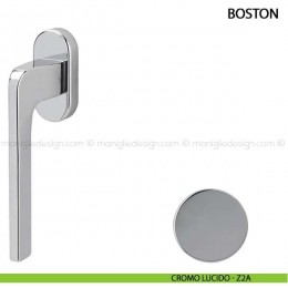 Maniglia per finestra martellina DK Boston Comit con rosetta ovale 2