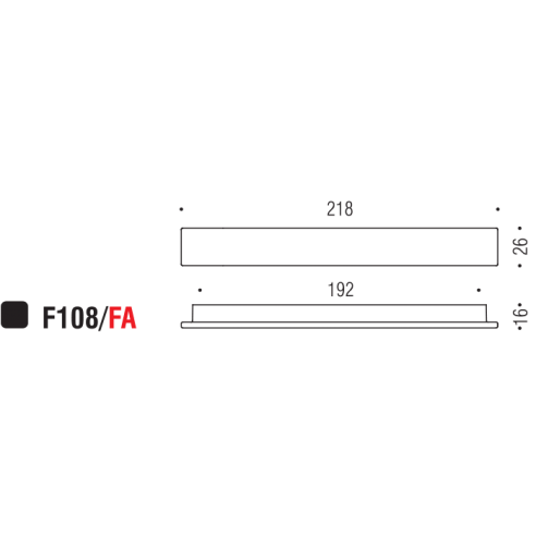 Maniglia per mobile F108 Formae FA