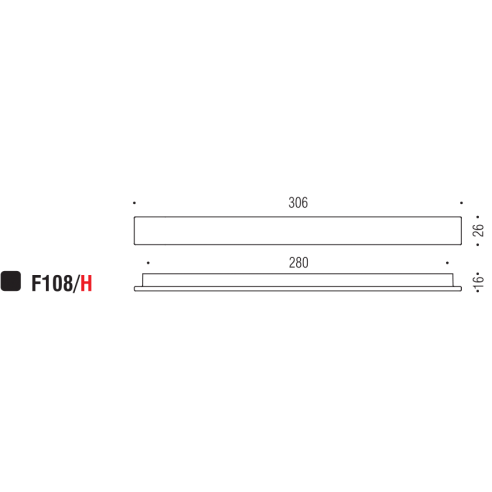 Maniglia per mobile F108 Formae H