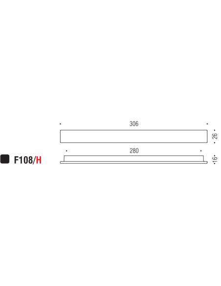 Maniglia per mobile F108 Formae H