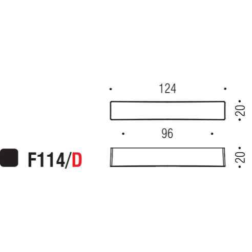 Maniglia per mobile F114 Formae D