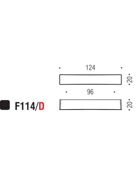 Maniglia per mobile F114 Formae D