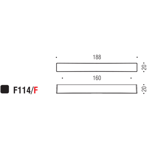 Maniglia per mobile F114 Formae F