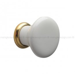 Pomolo in ceramica bianca per mobile Mital 030