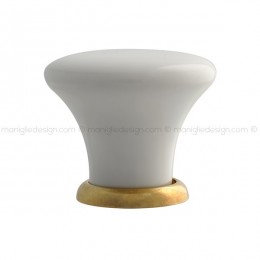 Pomolo in ceramica bianca per mobile Mital 030 2