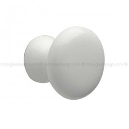 Pomolo in ceramica bianca per mobile Mital 050