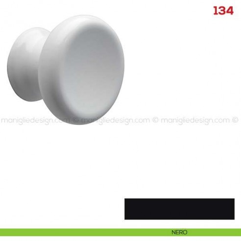 Pomolo in legno per mobile Mital 134 nero