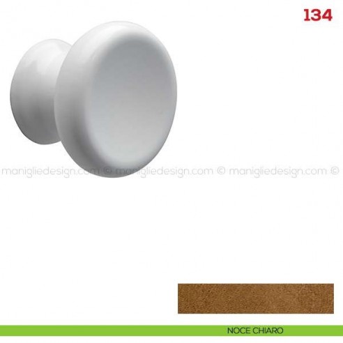 Pomolo in legno per mobile Mital 134 noce chiaro