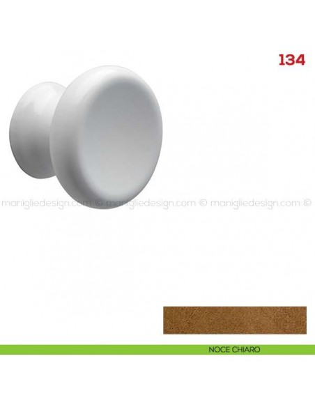 Pomolo in legno per mobile Mital 134 noce chiaro