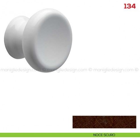 Pomolo in legno per mobile Mital 134 noce scuro