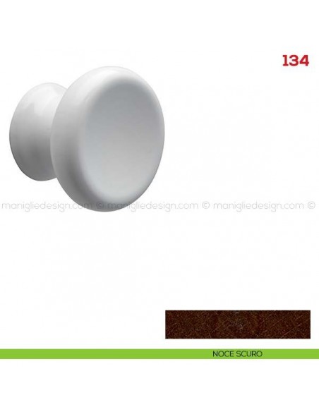 Pomolo in legno per mobile Mital 134 noce scuro