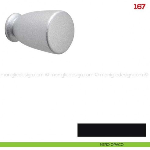 Pomolo per mobile 167 Mital nero opaco
