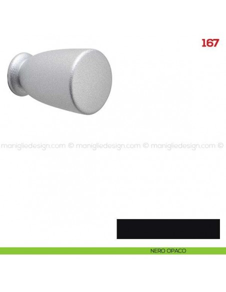 Pomolo per mobile 167 Mital nero opaco