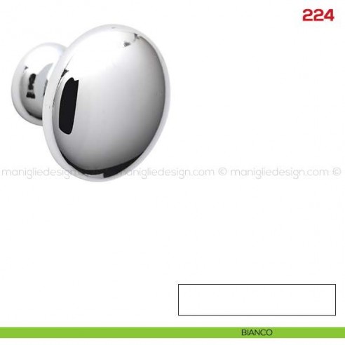 Pomolo per mobile 224 Mital bianco